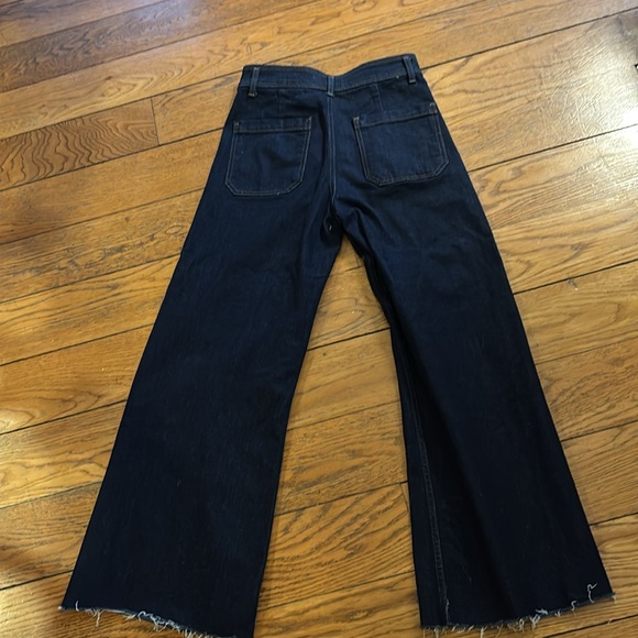Zara Marine High Rise Wide Leg Jeans US size 6 - Picture 3 of 6